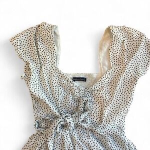 Abercrombie & Fitch polka black and white polka dot dress